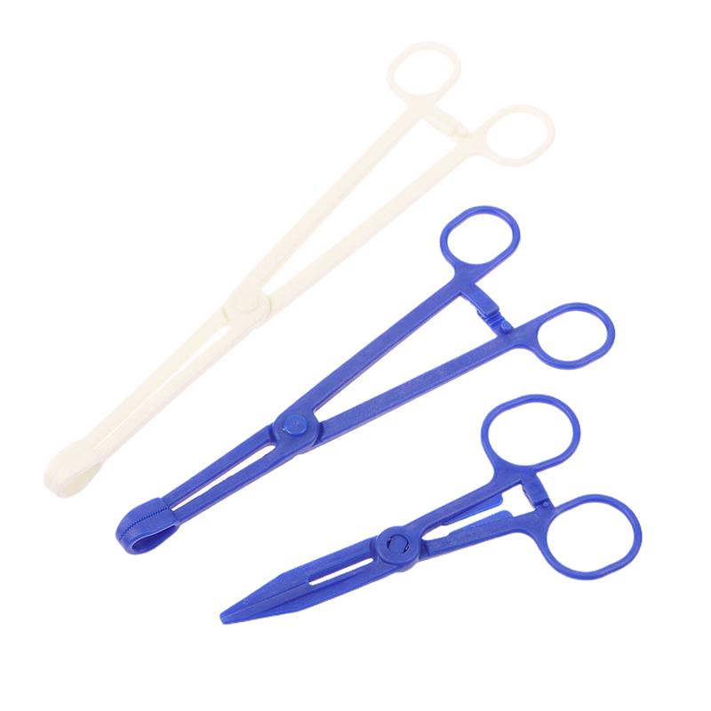 1Pc Disposable Sterile Slotted Round Navel Forceps Clamp Triangle Open Plier Ear Nose Lip Belly Body Piercing Forceps Tools