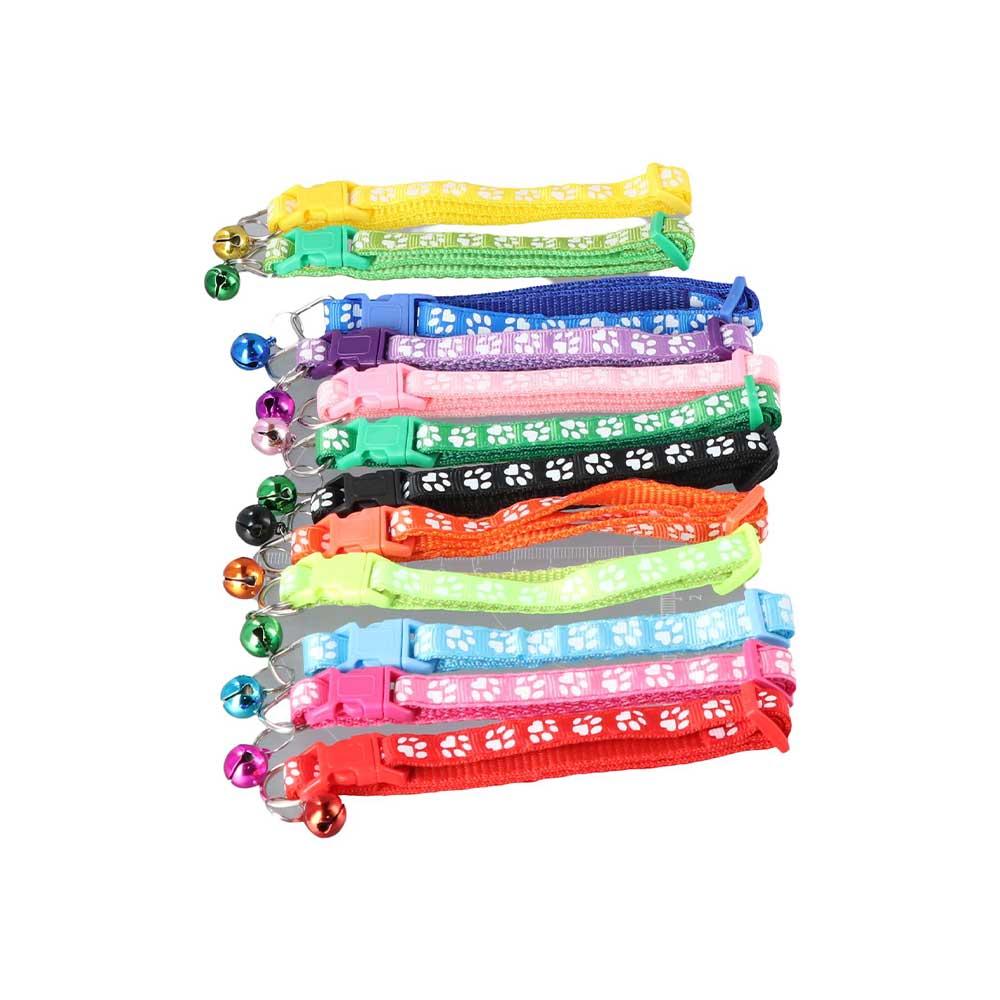 With Bell Cat Paw Print For Puppy Kitten Pet Collar Grooming Accessories Cat Necklace Pet Supplies