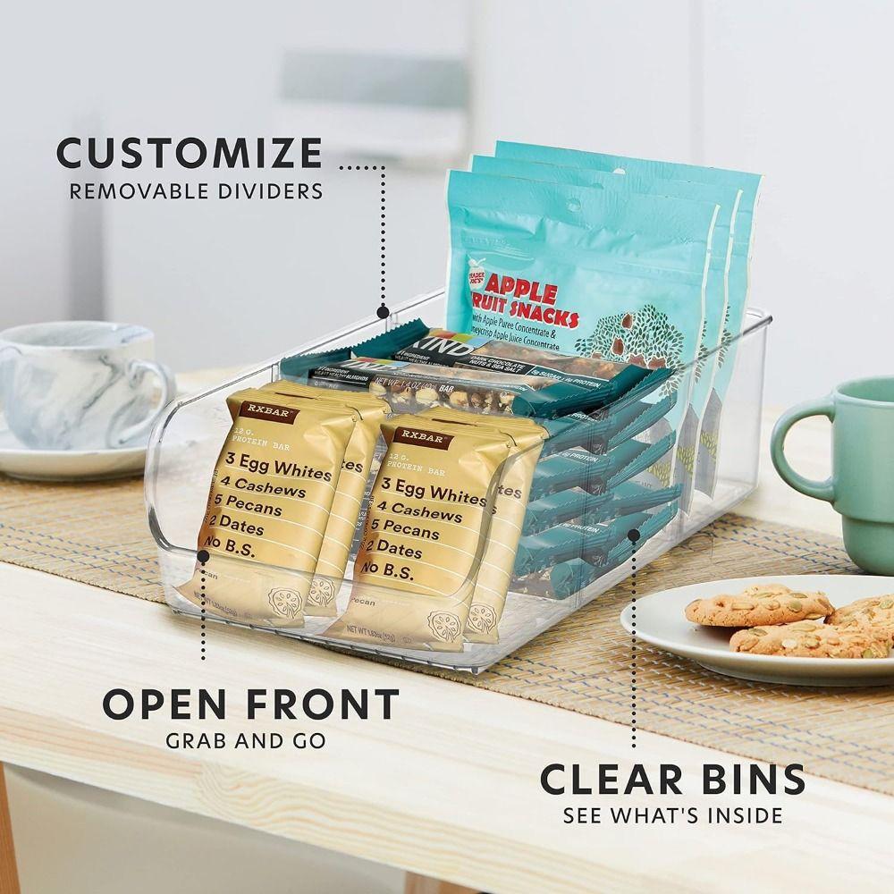Clear Plastic Spice Packet Rack Clear Display Containers Durable Pantry Organization  Fridge