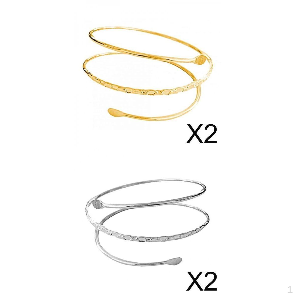 

4x Женский Браслет на Руку Открытый Браслет Свадебная Вечеринка Банкет Ювелирные Изделия Подарки