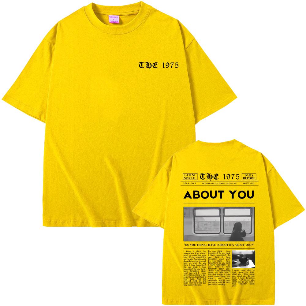 British Band The 1975 Being Funny in A Foreign Language about You Print Tshirt Men Women Hip Hop Vintage Rock Harajuku T-shirts