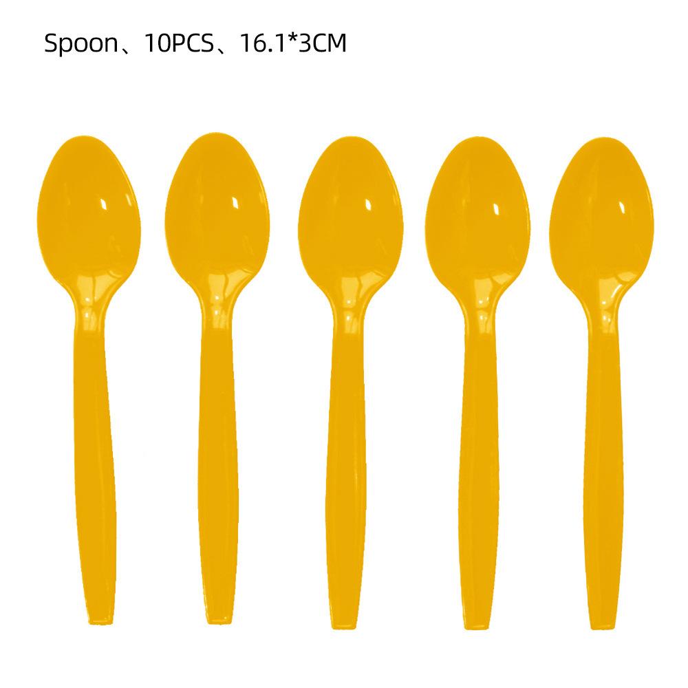 Factory Direct Sales Construction Vehicle Theme Party Supplies Birthday Decoration Excavator Party Tableware Party Arrangement Props