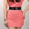 Silver Waist Corset Belts Bright Elastic Cummerbunds Simple Women Waist Belt  Party