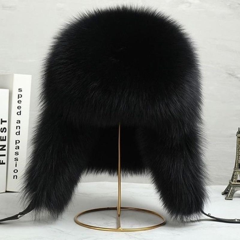 Ear Flap Winter Hat for Women, Men, with Wind Prevent Design, Plush Faux Furs Trim and Coverage Thicken Liner Hat for Daily and Cold Weather