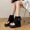 Fashion platform sandals women's 2025 autumn new popular fashion versatile casual comfortable versatile sports beach shoes