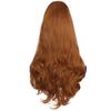 Synthetic Hair Costume Women Wigs Long Straight Wig Orange Ginger Wig with Side Bangs for Cosplay Halloween Party