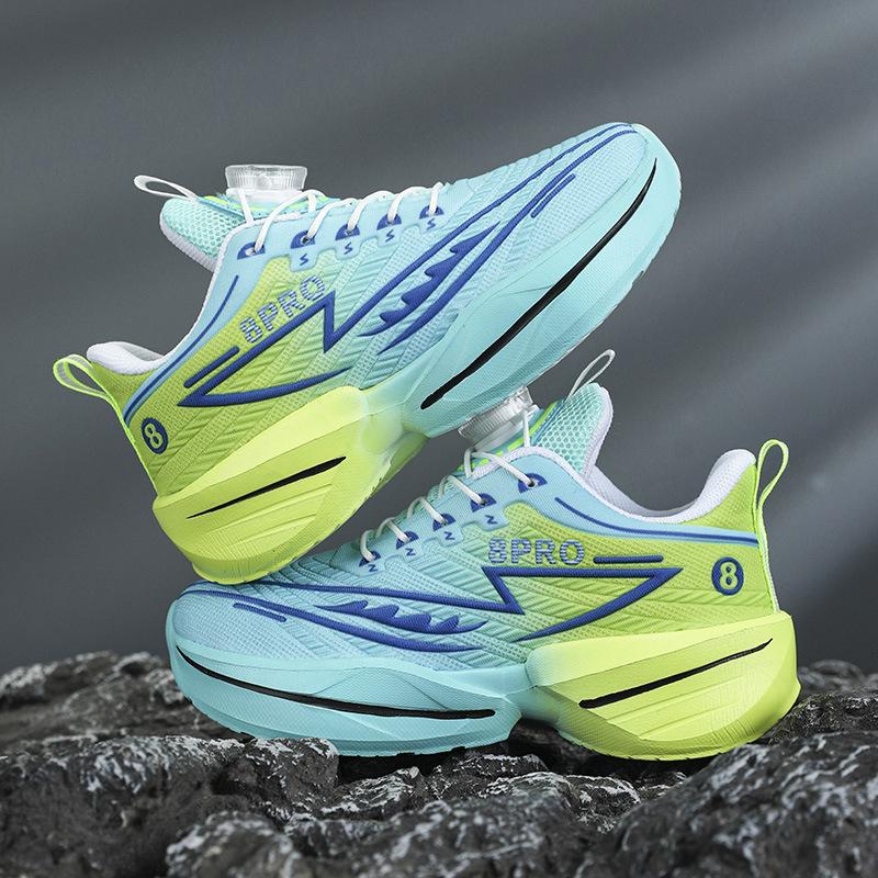 2025 New Mesh Breathable Rotating Button Classmates and Students Training Running Shoes Red Rabbit Children's Mandarin Duck Sports Shoes