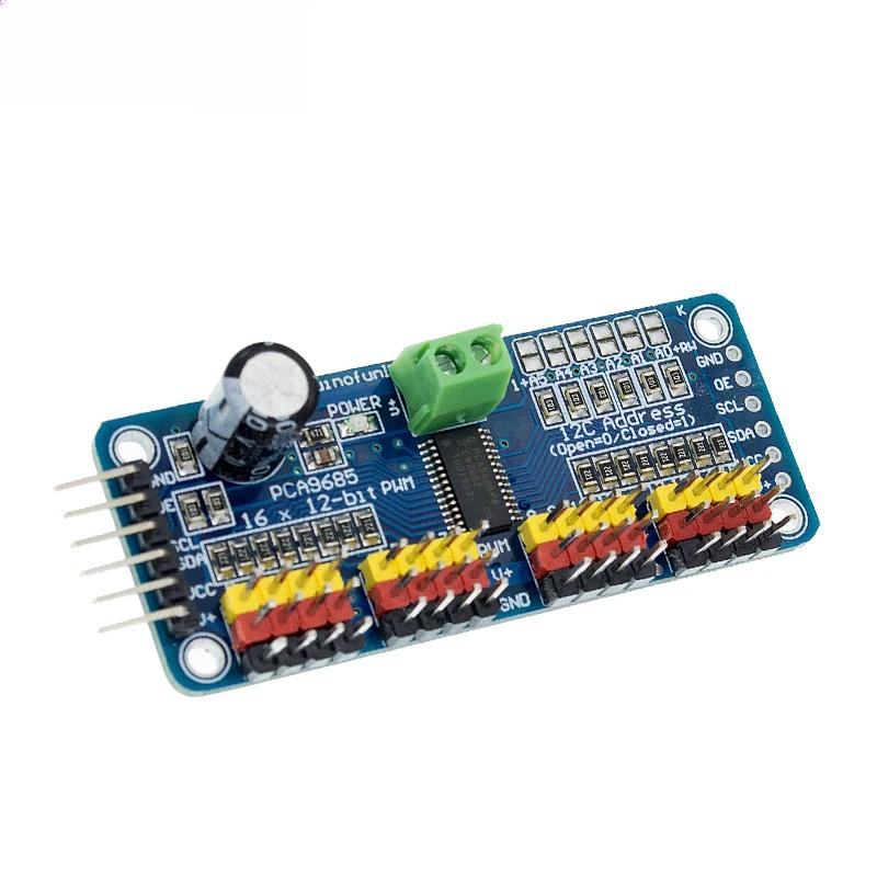 PCA9685PW 16 Channel 12-Bit PWM Servo Shield Driver I2C Interface PCA9685 Module For Raspberry Pi