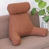 2025 Thickened Cotton and Linen Reading Pillow, Armrest Pillow, Cotton and Linen Waist Rest, Solid Color Removable and Washable