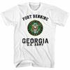 Army Ft Benning White Adult T-Shirt