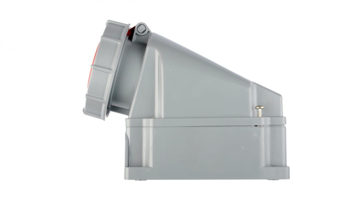 Festanschlussdose 63A 5P 400V Rot Ip67 /Ohne Kabelverschraubung/ Power Twist 135-6