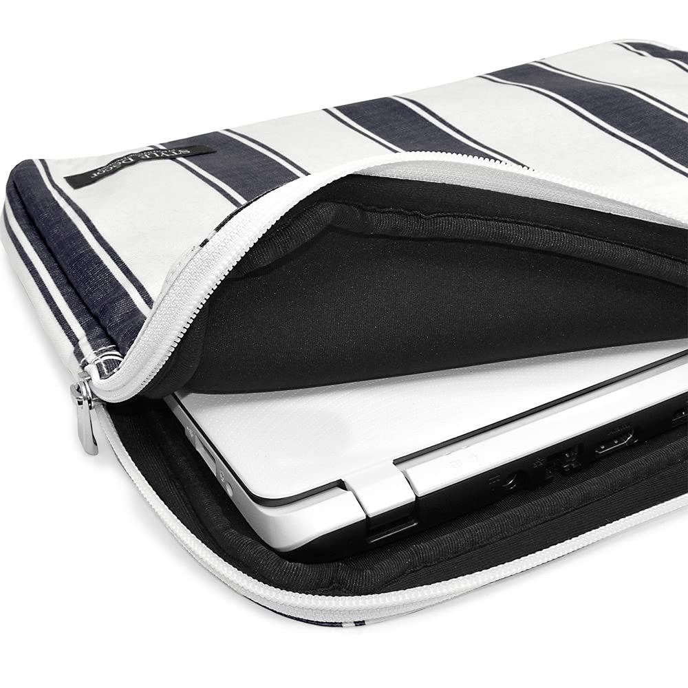 STYLE Decor PC Stylish and for Laptops Simple Stripe Includes a Set of 2 Adult Case, Cute, (Medium, 13.3 inches), Design, Navy, W0706910-NVL2511.