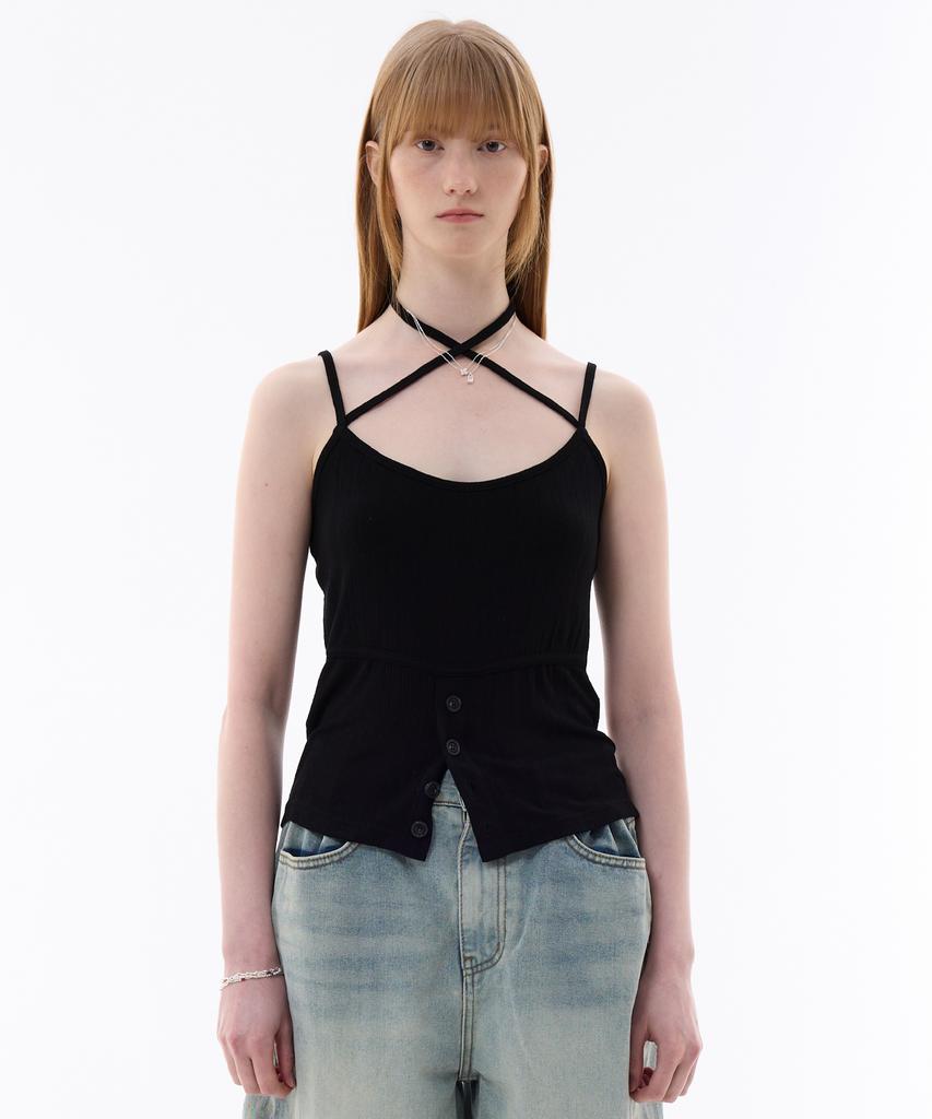 Alikim Evan Sleeveless Top / Black