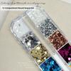 Colorful Glitter Nail Accessories 12-Grid Nail Charms  Nail Salon