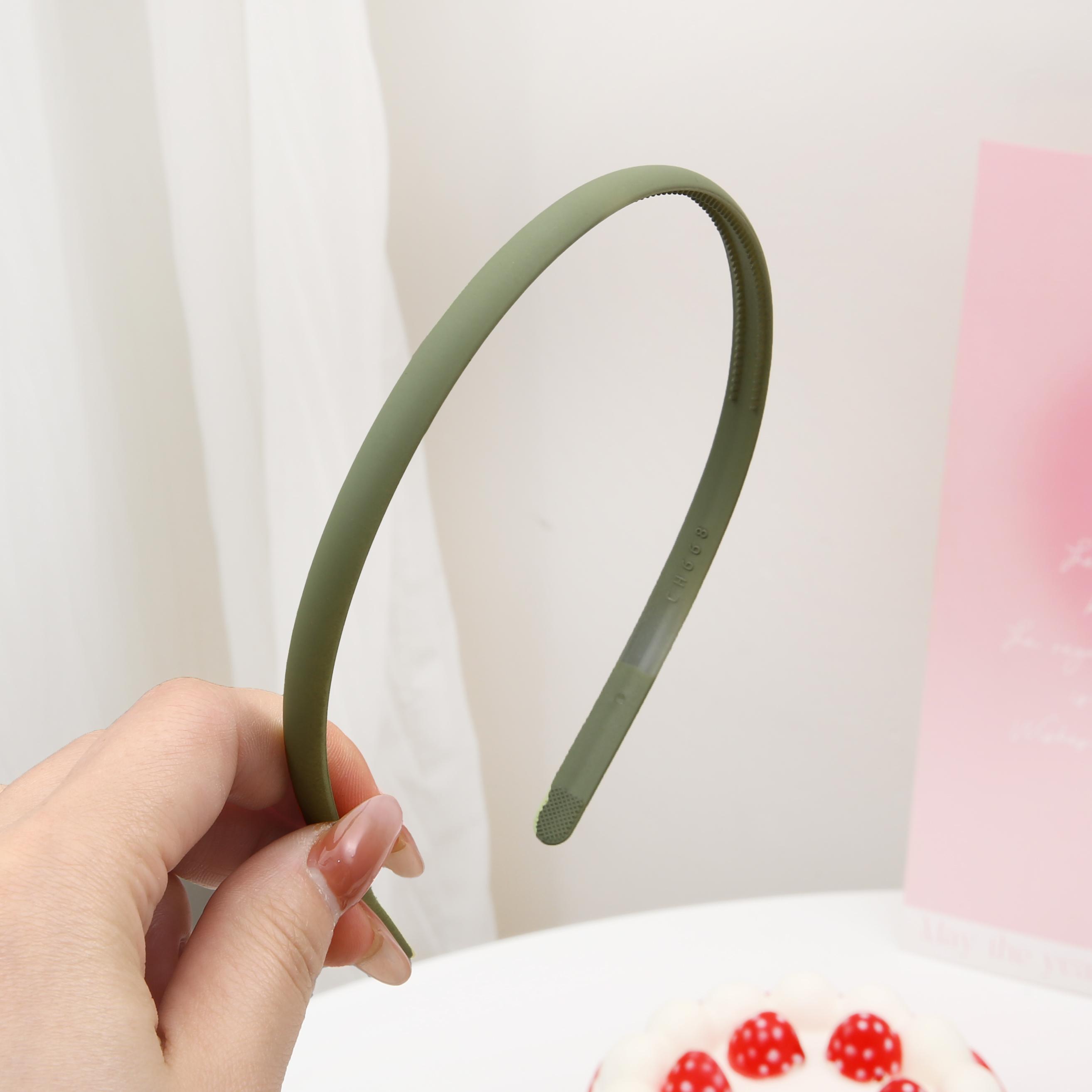 

Унисекс, простой черный металлический пластиковый обруч для волос, весенняя волнистая повязка на голову для лица