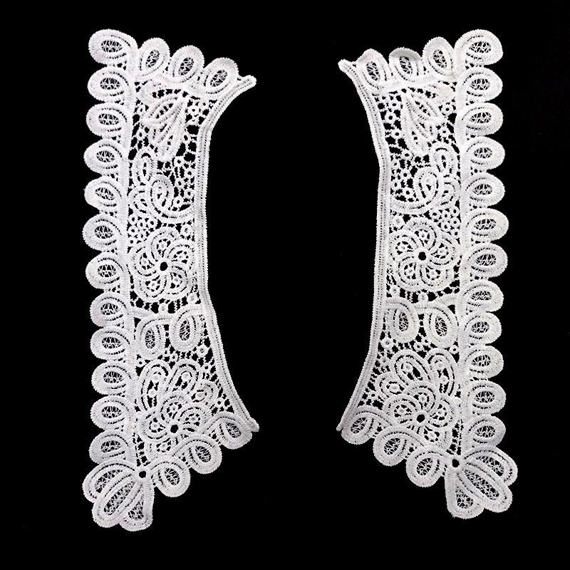 Accessoire DIY pour collier de fleurs brodé en dentelle 3D