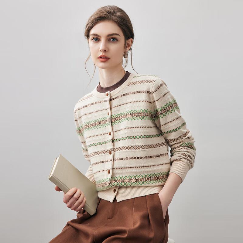 

Женский кашемировый кардиган Kemon Boca в стиле Fair Isle L