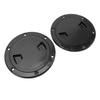2PCS Boat   Deck Plates Non Slip Round Shape Thickened Rubber   Inspection Deck Plate with Detachable Cover