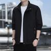 Men's Trendy Stand-up Collar Casual Jacket - Spring/Autumn 2024, Youth Thin, Plus Size.