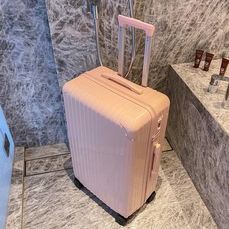 Women's Lightweight Durable Suitcase: New Model with Silent Wheels, Large Capacity & Combination Lock