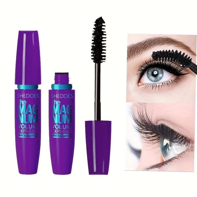 4D Zwarte Mascara Verdikkend, Verlengend, Krullend, Waterproof Vloeibare Vezel Mascara