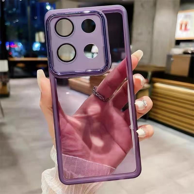 

Мягкие прозрачные силиконовые чехлы для Xiaomi POCO X6 Pro Redmi Note 13 Pro 4G 5G note12, цветной защитный чехол для объектива камеры Redmi Note13Pro Plus зелёный