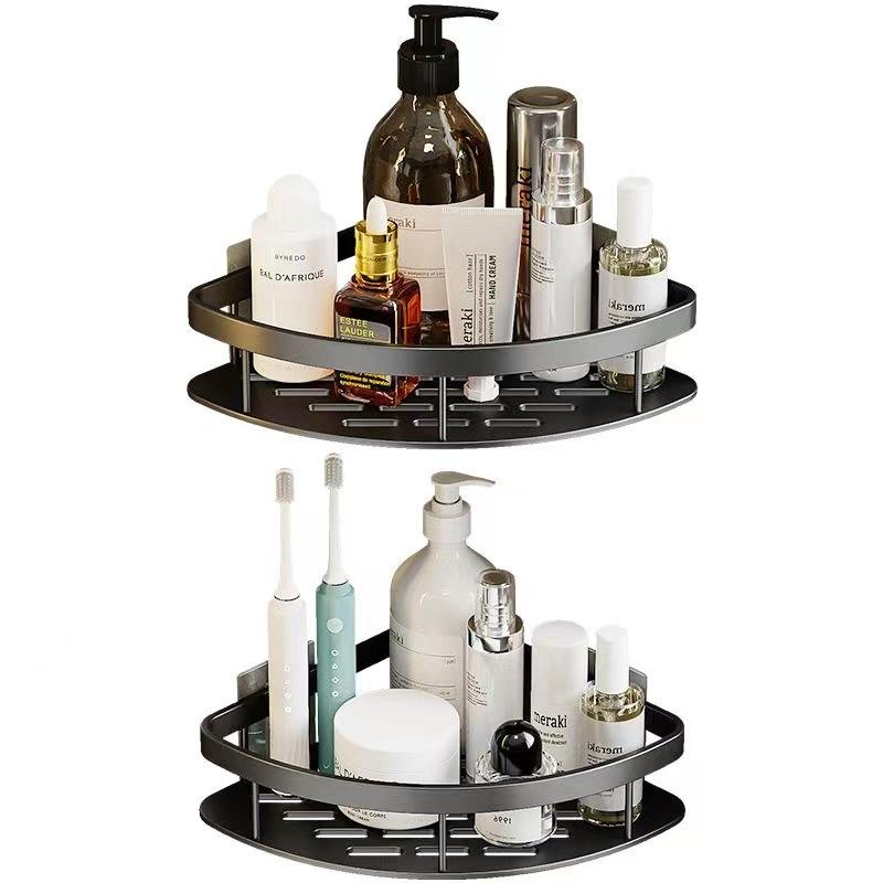 

Стеллаж для хранения в ванной комнате, кухонный стеллаж для хранения, алюминиевый сплав, органайзер для шампуня для ванной комнаты, стеллаж для хранения макияжа, аксессуары для ванной комнаты