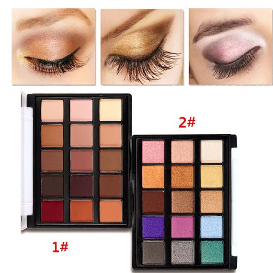 Palette de fards à paupières pour femmes, 15 couleurs, scintillantes, mates, Sexy, outil cosmétique