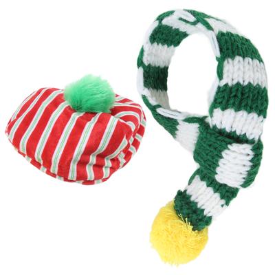 Dog Hat and Scarf Set Dog Christmas Adorable Knitted Hat Set for Pet Cat Dog Small Medium Large
