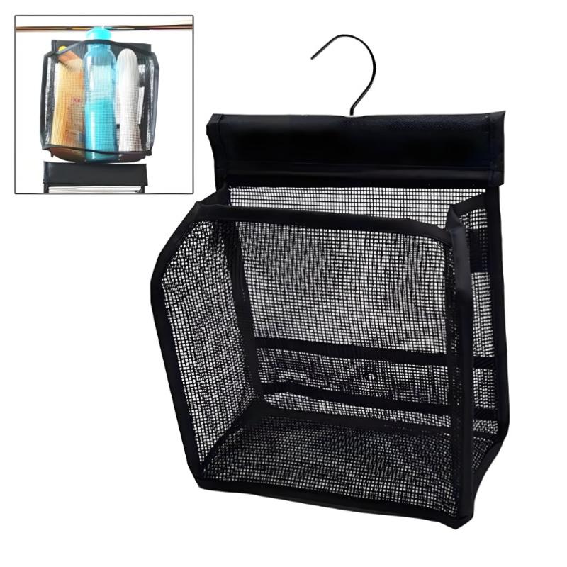 1Pc 2025 New Bathroom Toiletry Bag Small Hanging Basket Shower Mesh Storage Bag with Hook Shower Tote Bag Organizer 7.67*3.7*9in