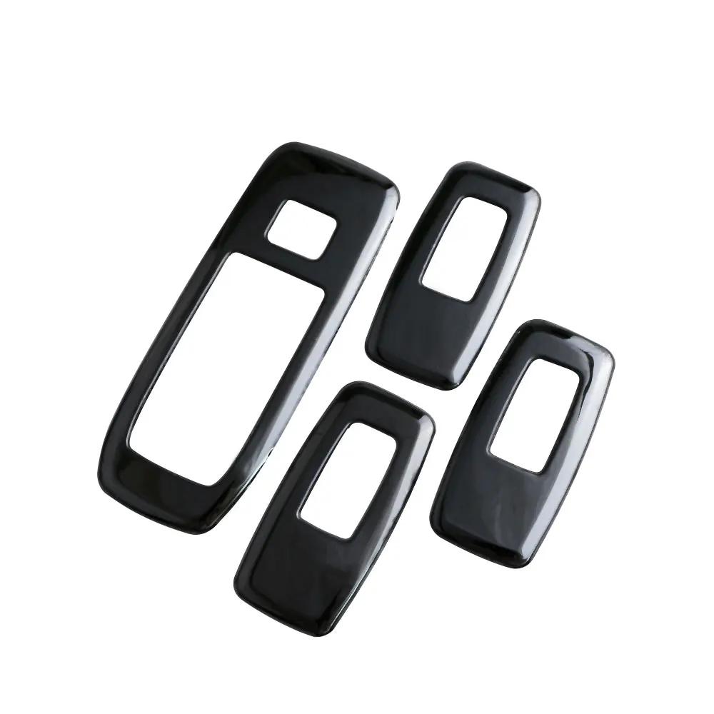 

For Ford Ranger Everest 2015 - 2020 2026 2026 Door Window Lift Switch Button Panel Trim Cover Decoration Sticker Accessories чёрный