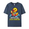 Duck Cruise Boat Shirt Rubber Duck Hunting Squad Camisas Basicas Hombre Unisexs Shirts Camisa Casual Hip Hop Polyester Unisex Tshirt