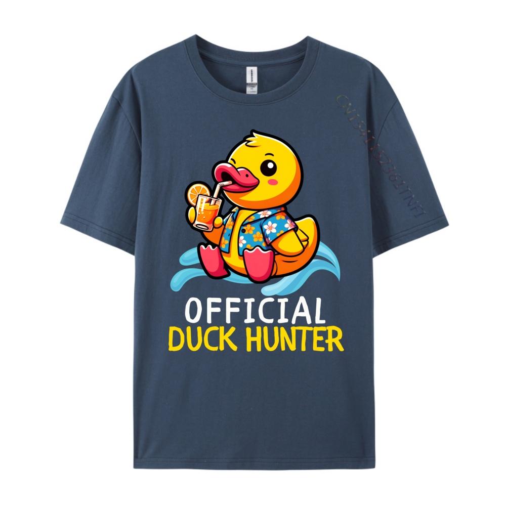 Duck Cruise Boat Shirt Rubber Duck Hunting Squad Camisas Basicas Hombre Unisexs Shirts Camisa Casual Hip Hop Polyester Unisex Tshirt