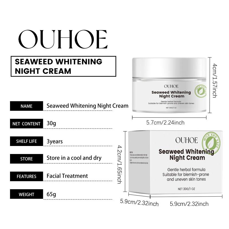 Whitening Face Moisturizer Night Cream Hydrating Repair Brightening Nourishing Facial Cream for Night Skin Care