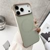 Plating Frameless Matte Leather Magnetic Case For For Iphone 17 Pro Max 16 13 14 15 Plus For Magsafe Thin Heat Hissipation Cover