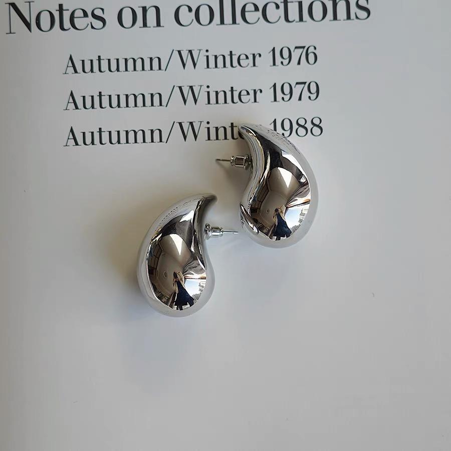 BF CLUB Silver Color Shinning Earrings For Women Sexy Girl Fashion Gold Waterdrop Trendy Jewelry Gift Party Wedding Pendientes