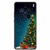 Christmas Cover For Vivo X200 Pro 6.78"Black Silicone Case For vivo X200 Pro mini 6.31" TPU Santa Claus ChristmasTree Back Cover