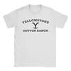 Yellowstone Dutton Ranch Men T Shirts  Unique Tees Short Sleeve Crewneck T-Shirts 100% Cotton Gift Idea Clothes