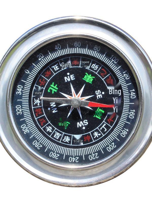 Azimuthal North-Seeking Stainless Steel Compass Compass