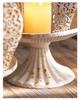 French Crown-Shaped Hollow Candlestick: European Retro Tabletop Ornament for a Cozy B&B Atmosphere