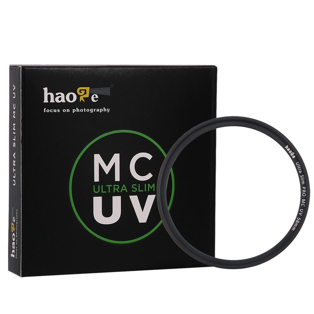 Haoge 58mm Ultra Slim MC UV Protection Ultraviolet Lens Filter for Canon Lenses Multi-Coated 800D, 700D, 200D, 1300D, 60D, EF-S 18-55mm f4-5.6,