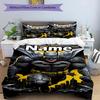3pcs Duvet Cover Set (1*Duvet Cover + 2*Pillowcase, Without Core), Custom Name Batman Pattern Bedding Set, Home Bedroom Decor Gift