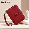 High-End Retro Women's Accordion Wallet - Fashionable PU Leather Card Holder with Zipper for Students