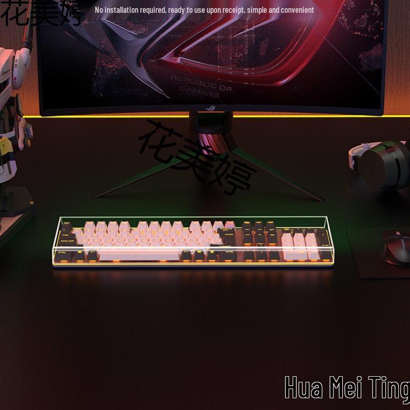 Transparente Acryl-Staubschutzhaube für 87/104-Tasten mechanische Tastaturen & Laptops