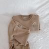 Fleece Lined Baby Clothes Sets for Autumn Winter Cute Cute Embroidered Sweatshirt + Pant Kids Tracksuits