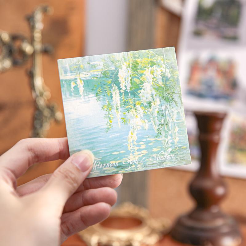 90sheets Light Dream Series Ins Landscape Illustration Material Notes Creative Handbook DIY Scrapbook Aesthetic Craft Paper