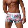 Men's Swim Trunks Surf Quick Dry Fashion Zipper Shorts Beach Pocket Swimsuit
