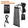 Car  Atmosphere RGB Strip LED Light Bar Lights USB APP With Remote Control Music Rhythm Flashing LampsInterior Car Decorative