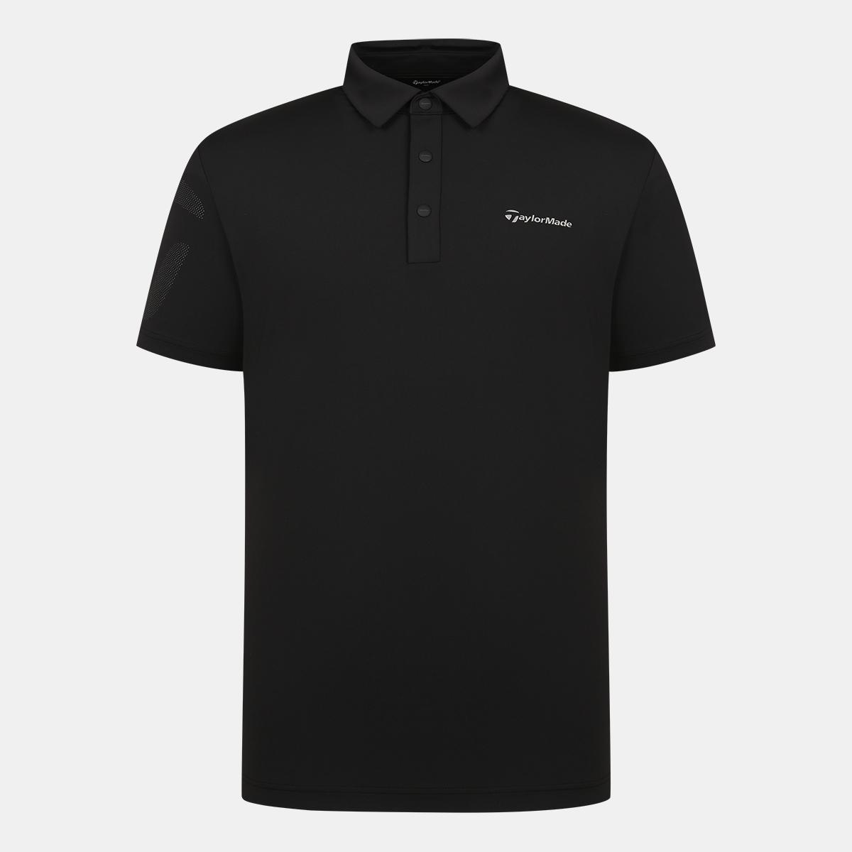 Men S Sleeve Big Logo Collared Short Sleeve T-Shirt Tmtyo2741-199 Black/105