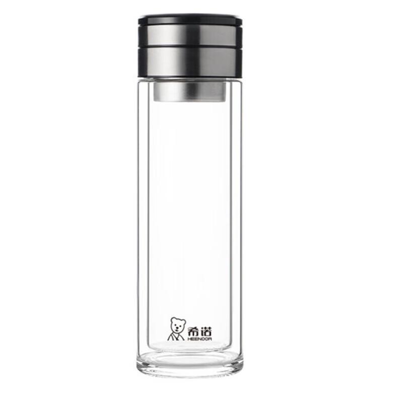HEENOOR Double-Layer Tea Separation Business Glass Cup 360ml XN-7096